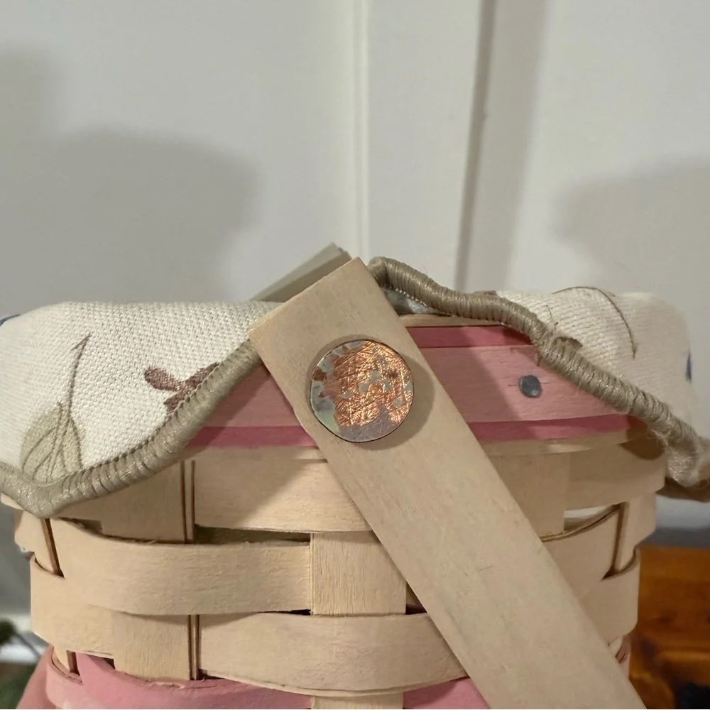 Vtg Longaberger 2001 Whitewashed Horizon of Hope Basket